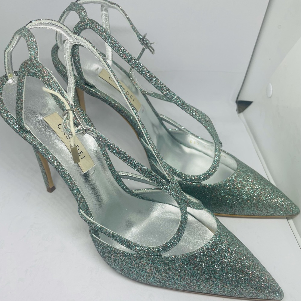 Women’s Pumps Silver Glitter in Color
